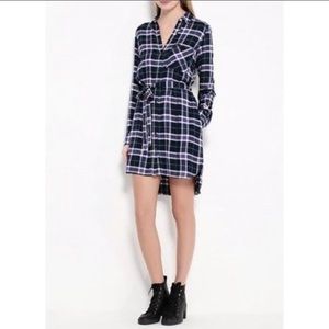 Gap Pendleton Blue Plaid Flannel ShirtDress